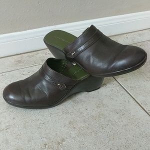 Tommy Hilfiger Dark Brown Wedge Mule